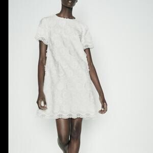 Zara linen blend dress zw